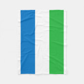 National World Flag Sierra Leone Fleece Deken (Voorkant)