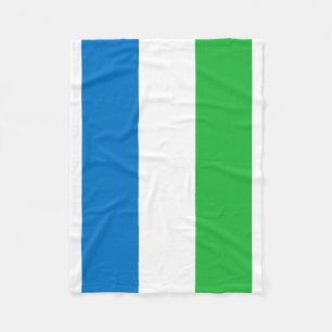 National World Flag Sierra Leone Fleece Deken