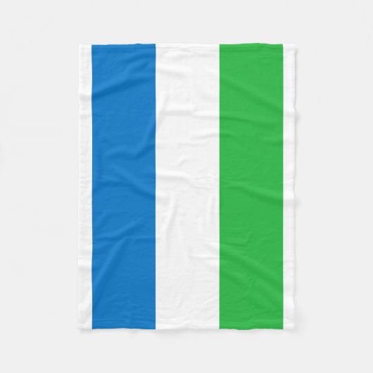 National World Flag Sierra Leone Fleece Deken (Voorkant)
