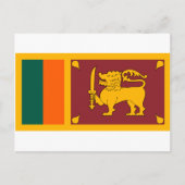 National World Flag Sri Lanka Briefkaart (Voorkant)