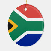 National World Flag Zuid-Afrika Keramisch Ornament (Links)