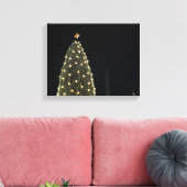 National Xmas Tree & Washington Monument at Night Canvas Afdruk (Insitu (Woonkamer))