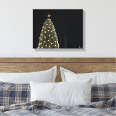 National Xmas Tree & Washington Monument at Night Canvas Afdruk (Insitu (Slaapkamer))
