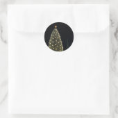 National Xmas Tree & Washington Monument at Night Ronde Sticker (Tas)