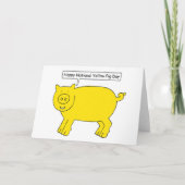 National Yellow Pig Day July 17th Kaart (Voorkant)