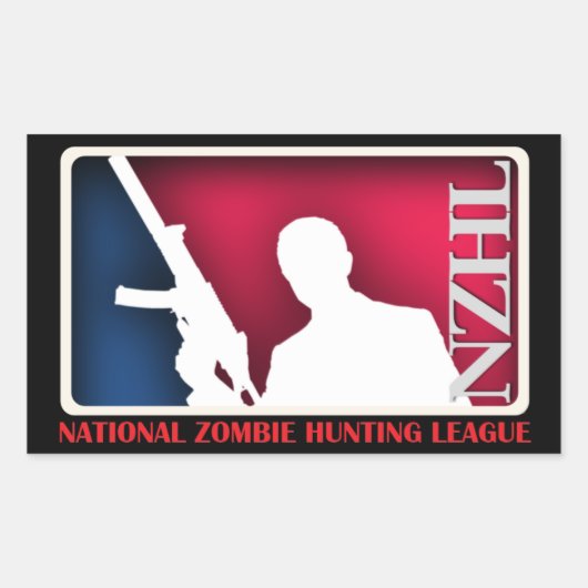 National Zombie Hunting League Sticker (Voorkant)
