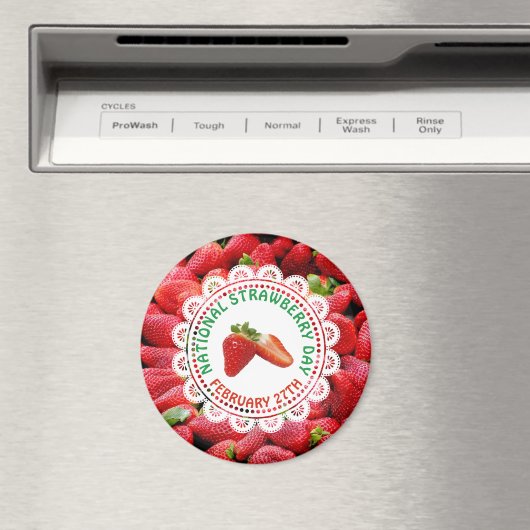 Nationale aardbeiendag 27 februari Magnet (Insitu (Vaatwasser))