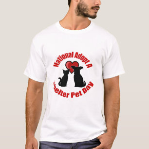 Nationale adoptie van een dag van het huisdier t-shirt