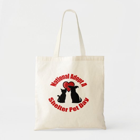 Nationale adoptie van een dag van het huisdier tote bag (Voorkant)