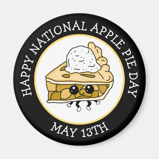 Nationale Apple Pie Day 13 mei Magneet (Voorkant)