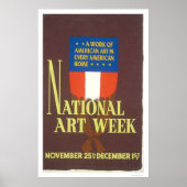 Nationale Art Week 1941 WPA Poster (Voorkant)
