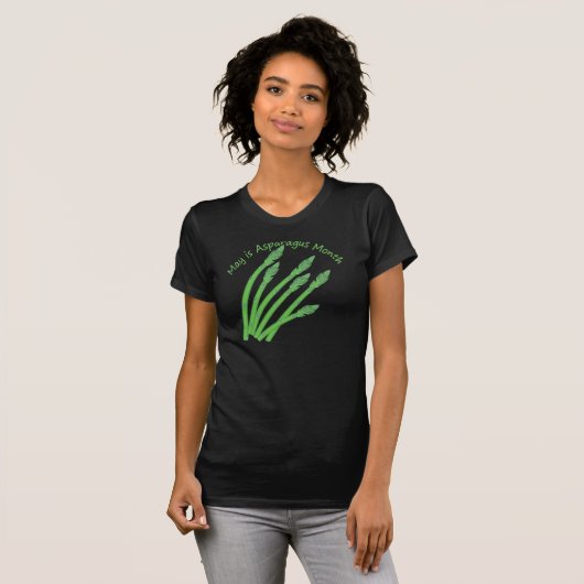 Nationale Asparagus-maand T-shirt (Voorkant volledig)