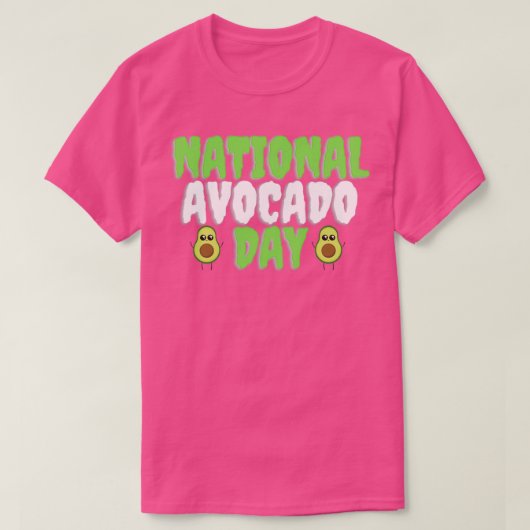 nationale avocado-dagT T-shirt (Design voorkant)