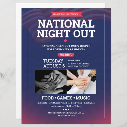 Nationale avondvlieger (Voorkant / Achterkant)