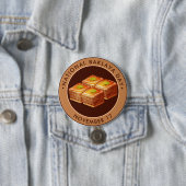 Nationale Baklava Dag, illustratie Ronde Button 7,6 Cm (In situ)