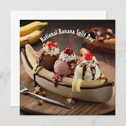 Nationale Banaan Split Dag (Voorkant / Achterkant)