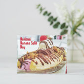Nationale Banaan Split Dag Briefkaart (Staand voorkant)
