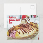 Nationale Banaan Split Dag Briefkaart (Voorkant / Achterkant)