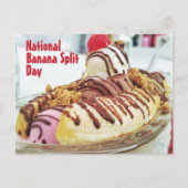 Nationale Banaan Split Dag Briefkaart (Voorkant)