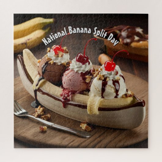 Nationale Banaan Split Dag Legpuzzel (Verticaal)