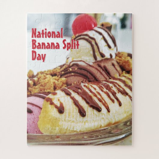 Nationale Banaan Split Dag Legpuzzel (Verticaal)