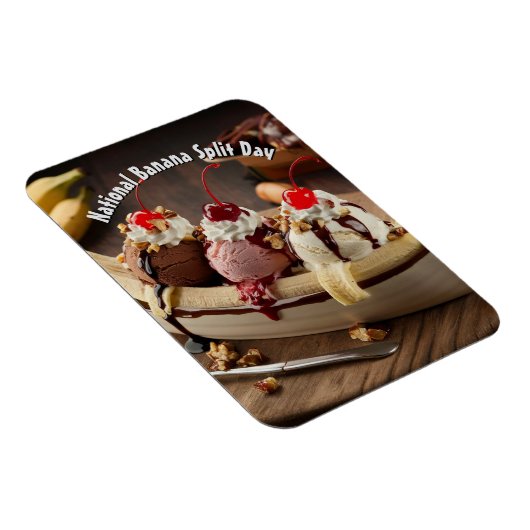 Nationale Banaan Split Dag Magneet (Rechterzijde)