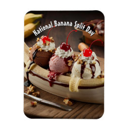 Nationale Banaan Split Dag Magneet