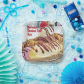 Nationale Banaan Split Dag Papieren Bordje (Feest)