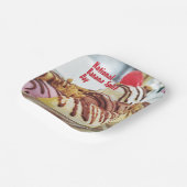 Nationale Banaan Split Dag Papieren Bordje (Gebogen)