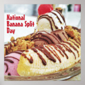 Nationale Banaan Split Dag Poster (Voorkant)