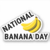 Nationale Bananendag Sticker (Voorkant)