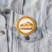 Nationale Bananenroam Pie Day Ronde Button 7,6 Cm (In situ)