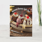 Nationale Bananensplitdag Kaart (Voorkant)