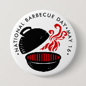 Nationale barbecuedag, GRILL Ronde Button 7,6 Cm (Voorkant)