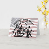 Nationale barbecuedag Juli 4e om Kaart samen te br (Gele Bloem)