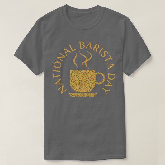 Nationale Barista Dag 12 T-shirt (Design voorkant)