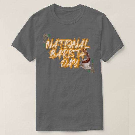nationale barista dag 14 t-shirt (Design voorkant)