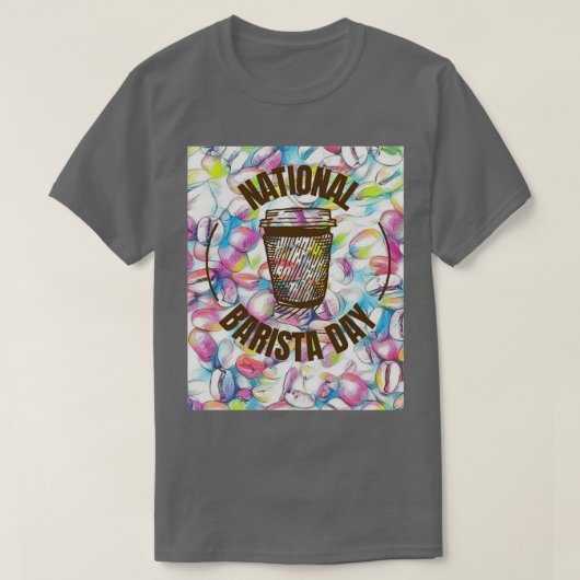 Nationale Barista Dag 1 T-shirt (Design voorkant)