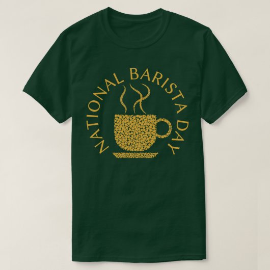 Nationale Barista Dag Coffee Lifer T-shirt (Design voorkant)