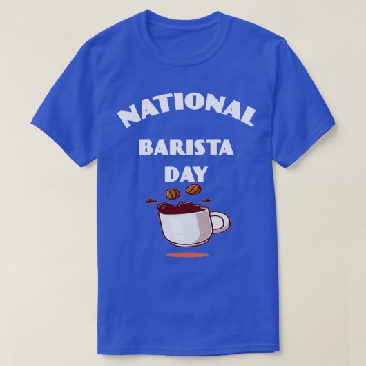 Nationale Barista Dag T-shirt (Design voorkant)