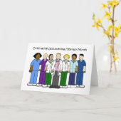 Nationale beroepsmatige maand. kaart (Gele Bloem)