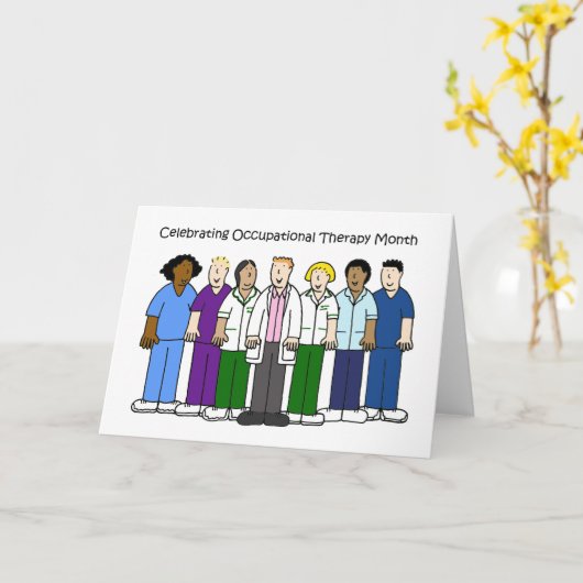 Nationale beroepsmatige maand. kaart (Gele Bloem)