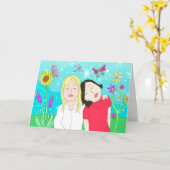 Nationale Beste Vriendendendag 15 augustus Kaart (Gele Bloem)