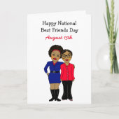 Nationale Beste Vriendendendag 15 augustus Kaart (Voorkant)