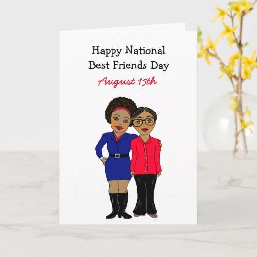 Nationale Beste Vriendendendag 15 augustus Kaart (Gele Bloem)