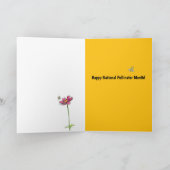 Nationale bestuivers maand juni Honingbijen vogels Kaart (Binnen)