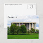 nationale bibliotheek canberra briefkaart (Voorkant / Achterkant)