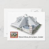 Nationale bibliotheek, haven Spanje, Briefkaart Tr (Voorkant / Achterkant)