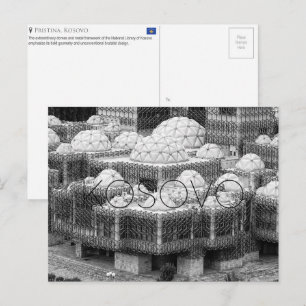 Nationale Bibliotheek, Pristina, Kosovo Reisansich Briefkaart