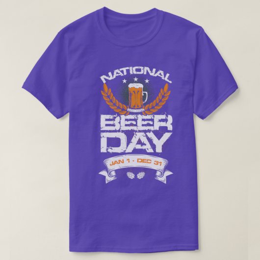 Nationale bierdag jan 1 dec. t-shirt (Design voorkant)